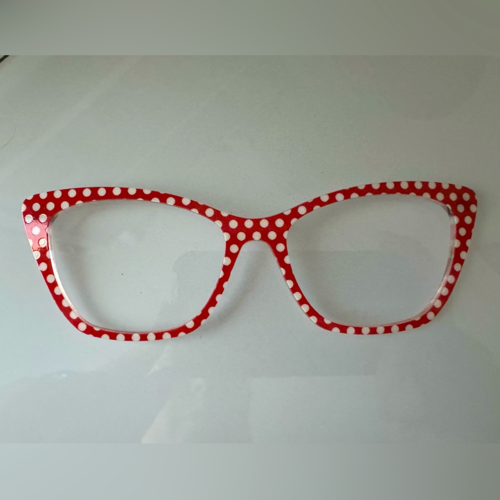 Pair Eyewear Red Polkadot Toppers for Wanda Frames
